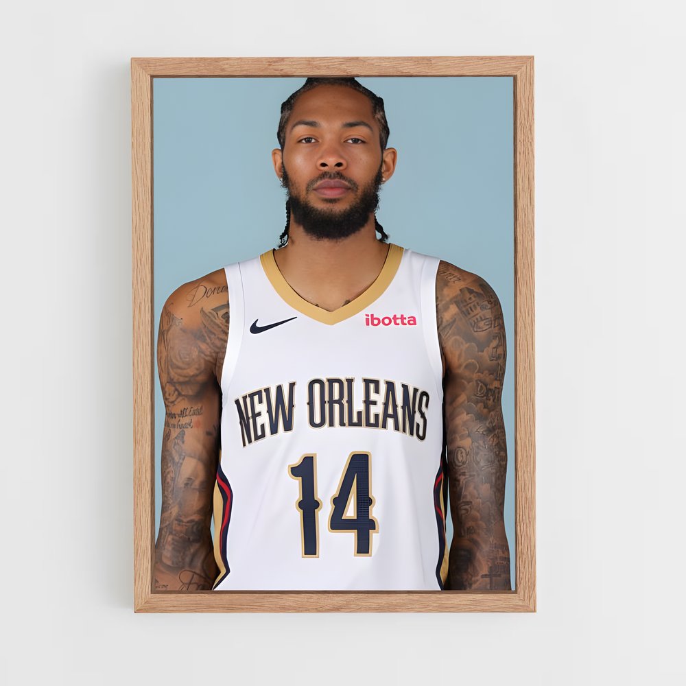 Poster Anthony Butler en Action – affiche Basketball (vue 4)